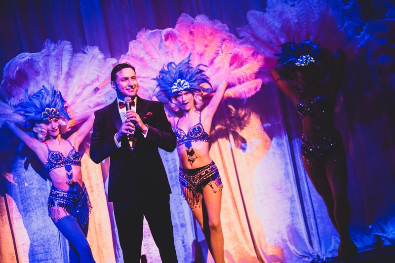Feathered headdresses and tuxedos
