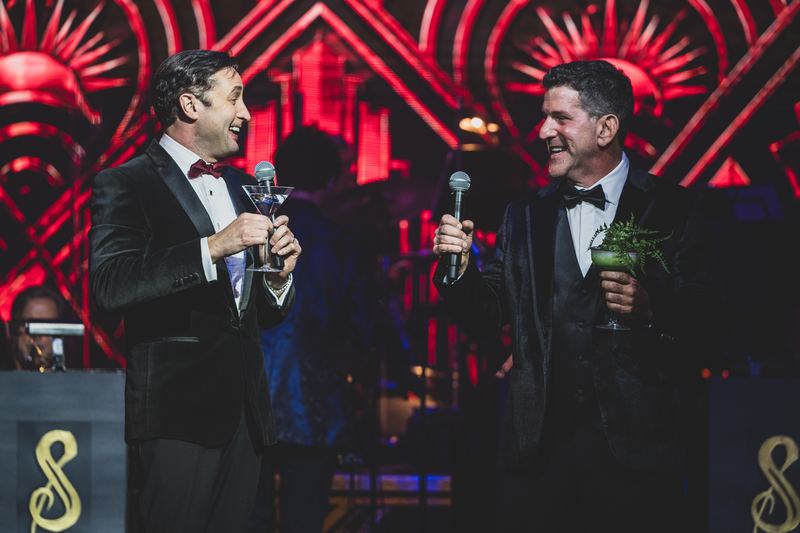 Two crooners, two cocktails